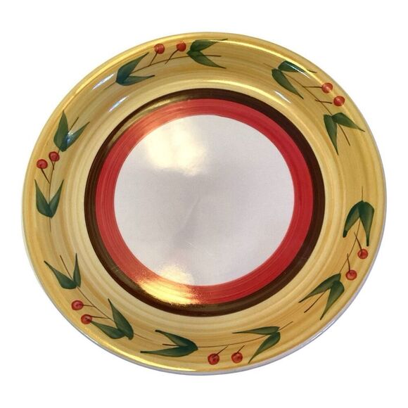 Royal Norfolk Other - ROYAL NORFOLK 10 1/2" Dinner Plates w/ Red Cherries & Green Leaves